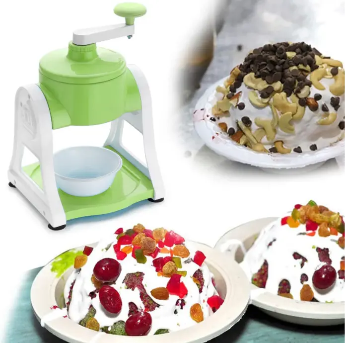 Ice Gola Maker Ice Snow Maker Machine | Ice Crusher | Indoor Outdoor Manual With Steel Blade & Antislip Grip