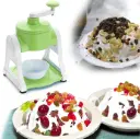 Ice Gola Maker Ice Snow Maker Machine | Ice Crusher | Indoor Outdoor Manual With Steel Blade & Antislip Grip