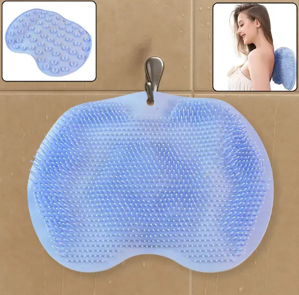 Silicone Bath Massage Cushion – Suction Cup Exfoliating Foot Scrubber & Mat