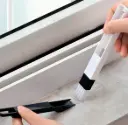 2 in 1 Multi-Function Plastic Window Slot Wardrobe Dust Removal Cleaning Brush