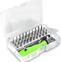 32 in 1 Mini Screwdriver Bits Set with Magnetic Flexible Extension Rod