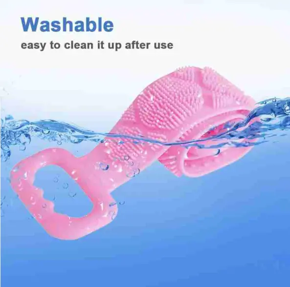 Eco-Friendly Silicone Shower Brush & Back Scrubber Towel