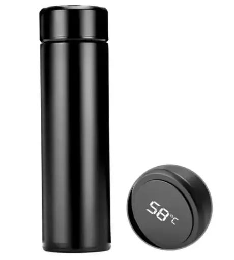 [SKU : 0726_smart_water_bottle] Smart Vacuum Insulated Water Bottle with LED Temperature Display (1 Pc / Multicolor)