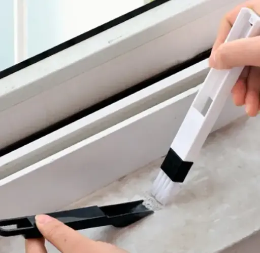 [SKU : 0850_edge_cleaning_brush] 2 in 1 Multi-Function Plastic Window Slot Wardrobe Dust Removal Cleaning Brush